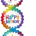 Ombre Bursts HBD Balloon