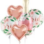 Bride to Be Champagne Bottle Foil Balloons