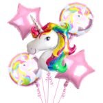 Unicorn Theme Foil balloon Birthday Decorations (pack of 5 pcs )