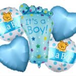Baby Foot, Foil Balloon It's a Boy or  It's a Girl (Pack of 5 )