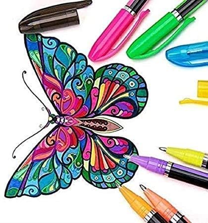 Neon Color Pen, Glitter Pen Set - Image 3