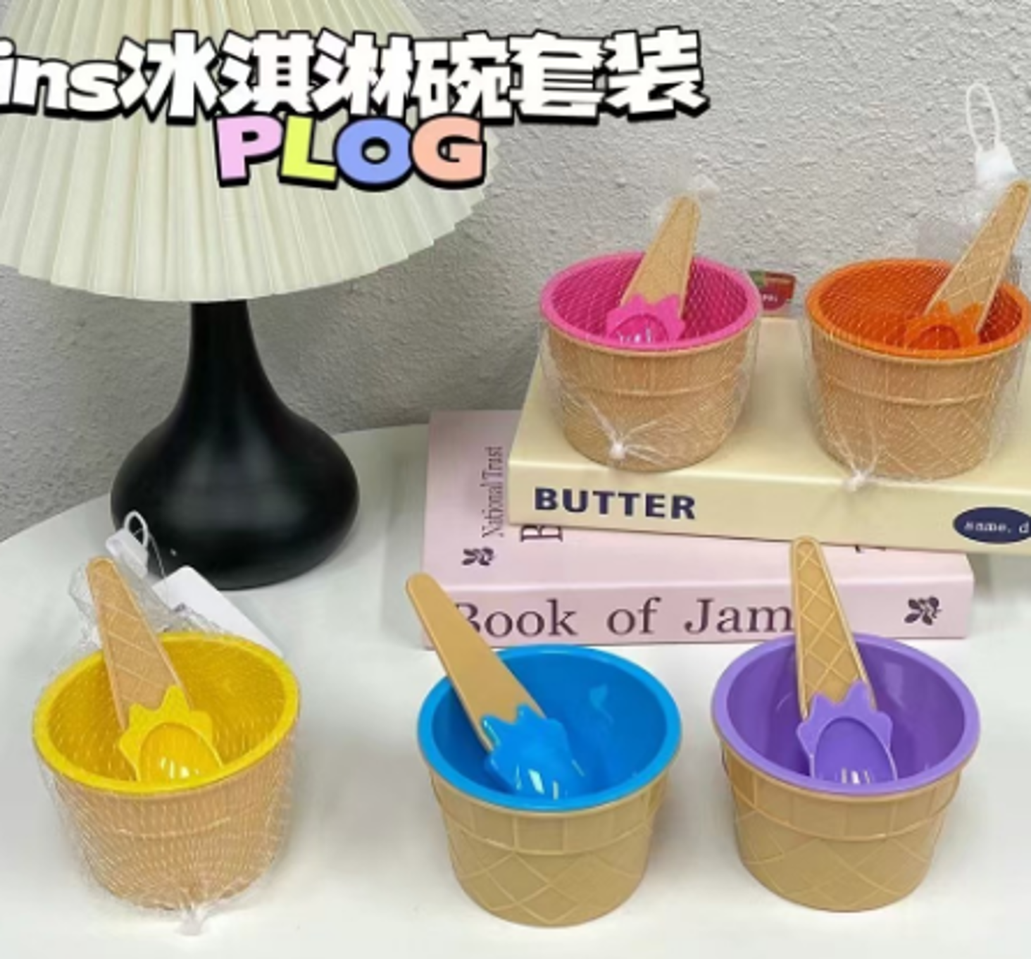 Ice Cream Bowl And Spoon (Pack of 1) - Image 4