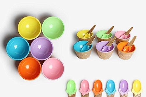 Ice Cream Bowl And Spoon (Pack of 1) - Image 3