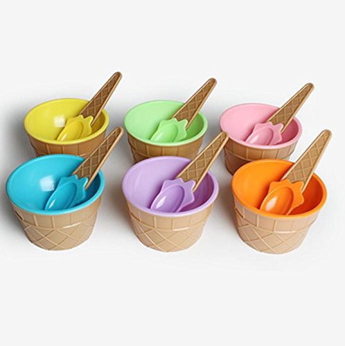 Ice Cream Bowl And Spoon (Pack of 1) - Image 2