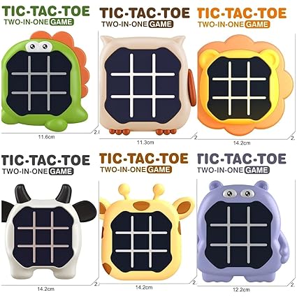 Tic Tac Toe Game, Animal-Themed 2-in-1 (pack of 1)